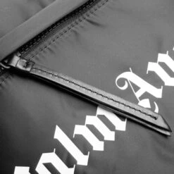 Palm Angels Nylon Backpack - Black/White -Fashion Clothing Store Palm Angels Nylon Backpack Black White PMNB012F22LEA001 1001 11 14 22 Feature VR 8 scaled