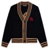 Palm Angels PA Bear Cardigan - Black/Brown
