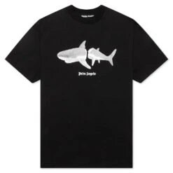 Palm Angels Shark Classic Tee - Black/White