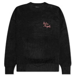 Palm Angels The Palm Sweater Intarsia - Black/Fuchsia