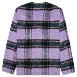 Pleasures Fortune Cardigan - Violet -Fashion Clothing Store Pleasures Fortune Cardigan Violet P22F012 VIOLET 11 10 22 Feature VR 3