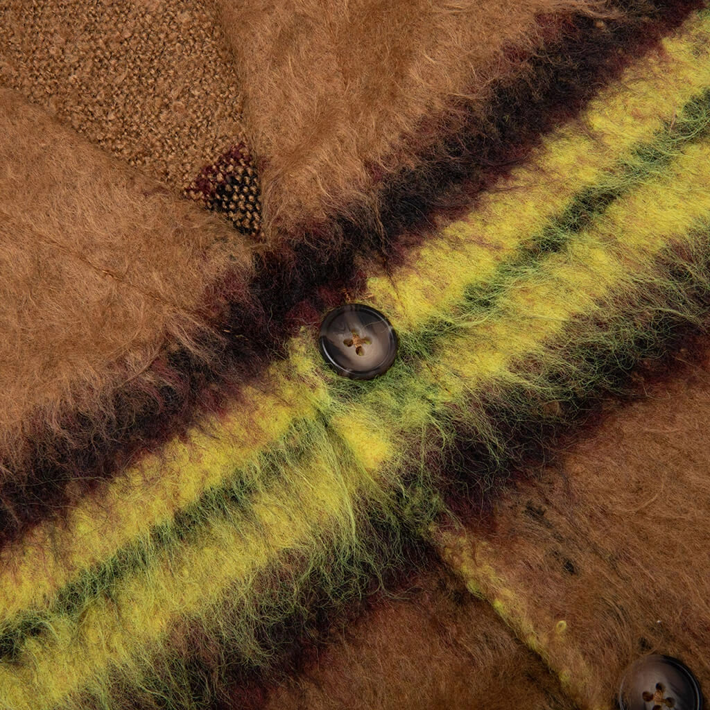 Pleasures Fortune Cardigan - Yellow 4 Pleasures Fortune Cardigan - Yellow - Image 4