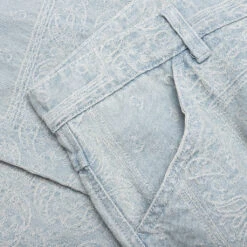 Pleasures Merit Denim Work Pant - Light Blue -Fashion Clothing Store Pleasures Merit Denim Work Pant Light Blue P23SU030 BLUE 07 28 23 Feature KN 8