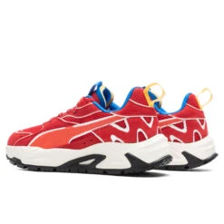 Puma X Joshua Vides Ferrari RS Track - Rosso Corsa/Frosted Ivory -Fashion Clothing Store Puma x Joshua Vides Ferrari RS Track Red 307998 01 10 08 23 Feature KN 6