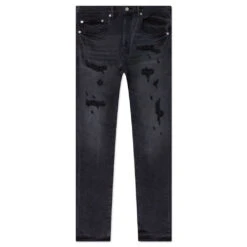 P001 - Black Quilted Destroy Pocket