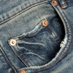 Purple Denim P001 - Dirty Tinted Indigo Vintage -Fashion Clothing Store Purple Denim P001 Dirty Tinted Indigo Vintage P001 DTIV322 01 23 23 Feature KN 8 scaled