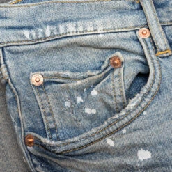 Purple Denim P001 - Light Indigo Pant Grey Coated -Fashion Clothing Store Purple Denim P001 Light Indigo Pant Grey Coated P001 LIGC123 12 26 22 Feature DV 5