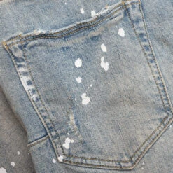 Purple Denim P001 - Light Indigo Pant Grey Coated -Fashion Clothing Store Purple Denim P001 Light Indigo Pant Grey Coated P001 LIGC123 12 26 22 Feature DV 8