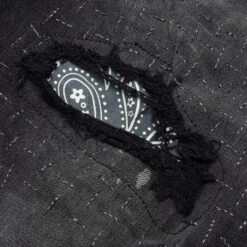 P002 - Bandana Patch Pocket Black -Fashion Clothing Store Purple Denim P002 Bandana Patch Pocket Black P002 BPB 01 29 2022 01 3