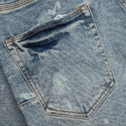 Purple Denim Mid Indigo Acid Bleach 7 Purple Denim Mid Indigo Acid Bleach -Fashion Clothing Store Purple Denim P004 Mid Indigo Acid Bleach P004 MIAB123 12 26 22 Feature DV 6