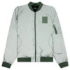 Raf Simons Classic Bomber W/ Leather Patch - Green