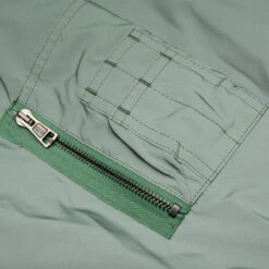 Raf Simons Classic Bomber W/ Leather Patch - Green -Fashion Clothing Store Raf Simons Classic Bomber w Leather Patch Green 231 M619 05 14 23 Feature KN 6