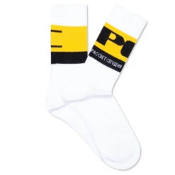 PC Logo Sport Socks - White