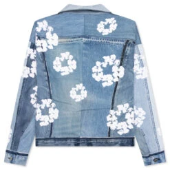 Readymade X Denim Tears CTN Wreath Track Jacket - Blue -Fashion Clothing Store ReadyMade CTN Wreath Track Jacket Blue RE DT BL 00 00 14 10 13 23 Feature KN 11