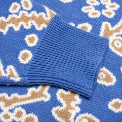 Rhude Bandana Knit Crewneck - Light Blue -Fashion Clothing Store Rhude Bandana Knit Crewneck Light Blue RHPS23SW028221901190 09 08 23 Feature KN 8