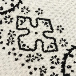 Rhude Bandana Stripe Cardigan - Creme/Black -Fashion Clothing Store Rhude Bandana Stripe Cardigan Creme Black RHSS22CA01037422 04 08 22 Feature 8