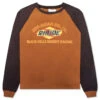 Rhude Black Hills L/S Raglan Sweatshirt - Camel/Black