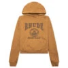 Rhude Cropped Desert Valley Hoodie - Camel