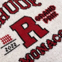 Rhude Grand Prix Cardigan - Creme/Black/Red -Fashion Clothing Store Rhude Grand Prix Cardigan Creme Black Red RHSS22CA020375070507 04 02 22 Feature 7