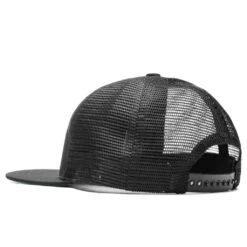 Rhude Pit Stop Trucker - Black 7 Rhude Pit Stop Trucker - Black -Fashion Clothing Store Rhude Pit Stop Trucker Black RHPF22HA01359372 06 14 22 Feature VR 2