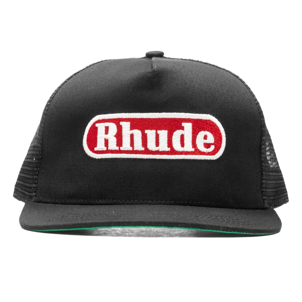 Rhude Pit Stop Trucker - Black 1 Rhude Pit Stop Trucker - Black