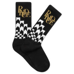 Rhude Racing Sock - Black/White