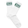 Rhude Stripe Logo Sock - White/Forest Green