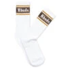 Rhude Stripe Logo Sock - White
