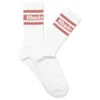 Rhude Striped Logo Sock - White/Pink