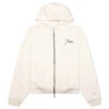 Rhude Zip Up Hoodie - Vintage White