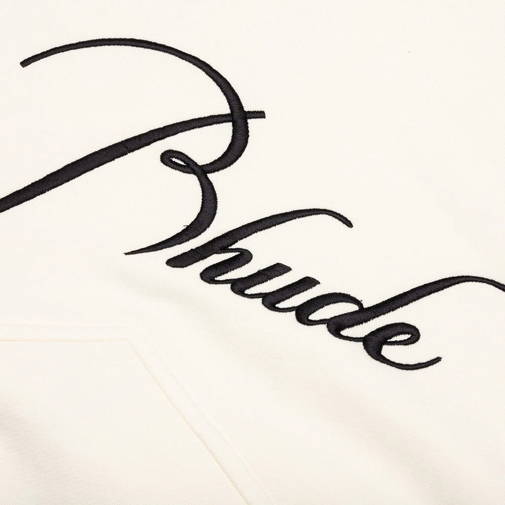 Rhude Zip Up Hoodie - Vintage White 4 Rhude Zip Up Hoodie - Vintage White - Image 4