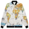 Saint Michael X Dr. Woo World Map Jacket - White
