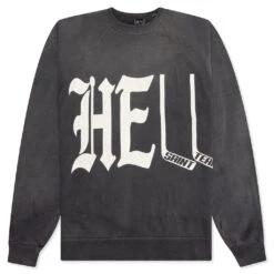 Saint Michael X Denim Tears Hell Crew Sweater - Black