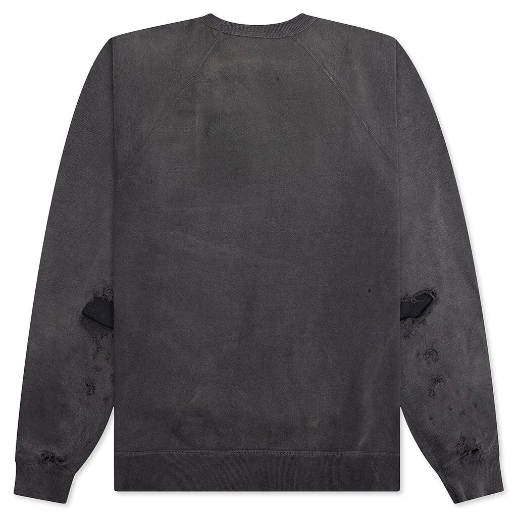 Saint Michael X Denim Tears Hell Crew Sweater - Black 2 Saint Michael X Denim Tears Hell Crew Sweater - Black - Image 2