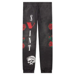 Saint Michael X Vlone Sweat Pants - Black