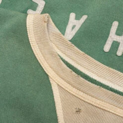 Sweatshirt - Green/Grey -Fashion Clothing Store SaintMichaelFeltSweatshirt Green GreySM S22 0000 040 GRN 03 14 22 Feature 4