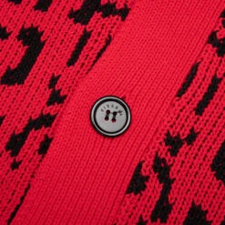Leopard Cardigan Sweater - Red -Fashion Clothing Store Siberia Hills Leopard Cardigan Sweater Red 700 1204 RED 11 14 2020 01 3