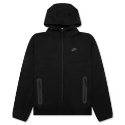Nike Sportswear Tech Fleece Windrunner Full Zip Hoodie - Black/Black