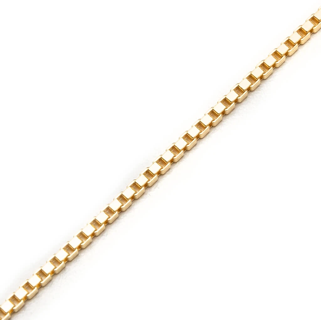 Tom Wood Square Chain Gold - 925 Sterling Silver/9K Gold 2 Tom Wood Square Chain Gold - 925 Sterling Silver/9K Gold - Image 2