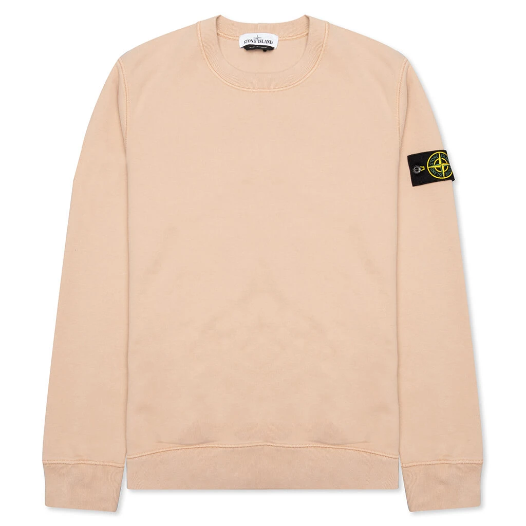 Stone Island Crewneck Sweatshirt 63020 - Rustic Rose 1 Stone Island Crewneck Sweatshirt 63020 - Rustic Rose