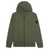 Stone Island Hooded Full Zip Sweatshirt 64220 - Sage Green