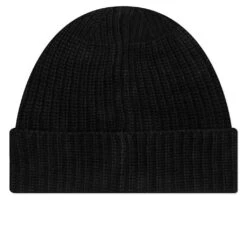 Stone Island Ribbed Geelong Wool Beanie - Black -Fashion Clothing Store Stone Island Ribbed Geelong Wool Beanie Black MO7715N10B5 V0029 01 15 23 Feature VR 4