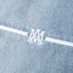 Amiri Straight Fit Aloha Patch Jean - Faded Indigo -Fashion Clothing Store Straight Fit Aloha Patch Jean Faded Indigo PF23MDF020 519 08 16 23 Feature KN 6 scaled