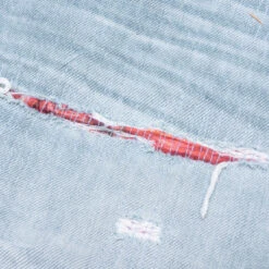 Amiri Straight Fit Aloha Patch Jean - Faded Indigo -Fashion Clothing Store Straight Fit Aloha Patch Jean Faded Indigo PF23MDF020 519 08 16 23 Feature KN 8 scaled