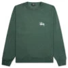 Basic Stussy Pigment Dyed Crew - Forest