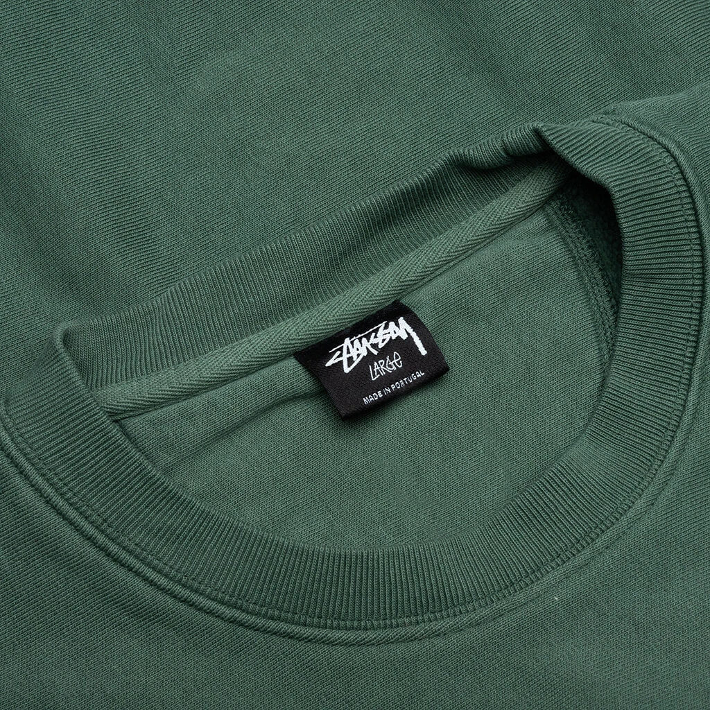 Basic Stussy Pigment Dyed Crew - Forest 3 Basic Stussy Pigment Dyed Crew - Forest - Image 3