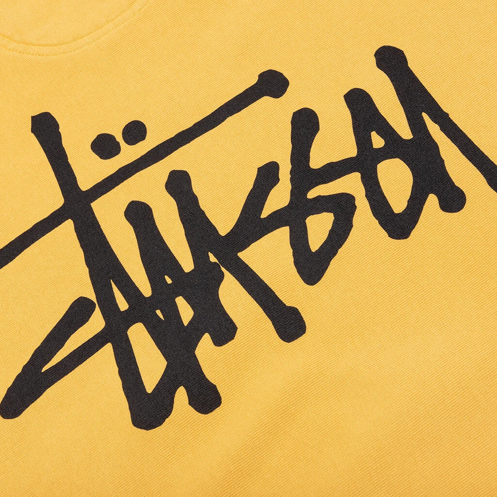 Basic Stussy Pigment Dyed Crew - Honey 4 Basic Stussy Pigment Dyed Crew - Honey - Image 4