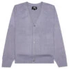 Stussy Brushed Cardigan - Lavender