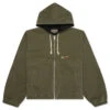 Stussy Canvas Insulated Work Jacket - Olive Drab