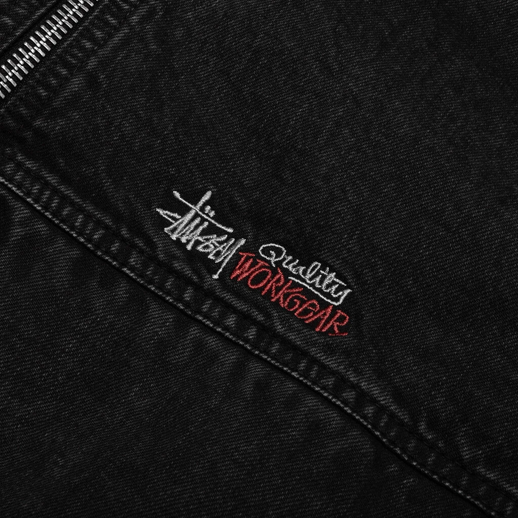 Stussy Double Dye Work Jacket - Black 4 Stussy Double Dye Work Jacket - Black - Image 4
